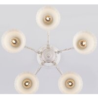 Люстра средней высоты Евросвет 60107/5 (Белый с золотом) - Превью изображения №2 — Интернет-магазин Time-Shop