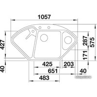 Кухонная мойка Blanco Delta II (белый) - Превью изображения №4 — Интернет-магазин Time-Shop