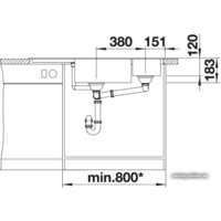 Кухонная мойка Blanco Delta II (белый) - Превью изображения №6 — Интернет-магазин Time-Shop