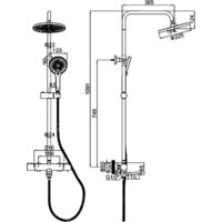 Душевая система  Ledeme L2427D - Превью изображения №2 — Интернет-магазин Time-Shop