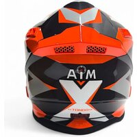 Мотошлем AIM RH855 Fiber Glass Tondo RH855T-OBW-XS (XS, оранжевый/черный/белый) - Превью изображения №4 — Интернет-магазин Time-Shop