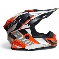 Мотошлем AIM RH855 Fiber Glass Tondo RH855T-OBW-XS (XS, оранжевый/черный/белый) - Превью изображения №5 — Интернет-магазин Time-Shop