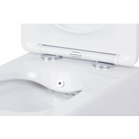 Унитаз подвесной Roxen Cube Bidet One Rimless 6 в 1 StounFix Dual Fresh 583046 (кнопка: черный матовый) - Превью изображения №6 — Интернет-магазин Time-Shop