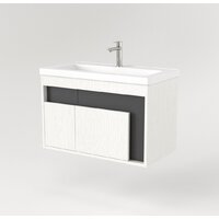  Дабер Тумба под умывальник 016 Тобага/Эридан 80 Т16.8Т.0.20 (белый древесный/серый) - Превью изображения №2 — Интернет-магазин Time-Shop