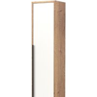  Дабер Шкаф-полупенал 015 СТ15.0.0.21Ч (дуб галифакс/белый/ручка черная) - Превью изображения №1 — Интернет-магазин Time-Shop