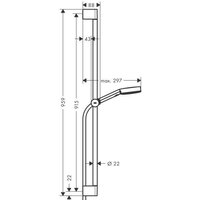 Душевой гарнитур  Hansgrohe Pulsify Select 105 3jet Relaxation 24170700 (белый матовый) - Превью изображения №2 — Интернет-магазин Time-Shop