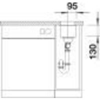 Кухонная мойка Blanco Subline 160-U 526799 (вулканический серый) - Превью изображения №4 — Интернет-магазин Time-Shop