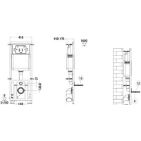 Инсталляция для унитаза WeltWasser Marberg 410 RD - Превью изображения №3 — Интернет-магазин Time-Shop