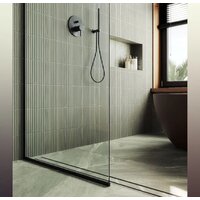 Душевая стенка MaybahGlass 195x89 MGD-689-6у (прозрачное стекло/черный) - Превью изображения №3 — Интернет-магазин Time-Shop