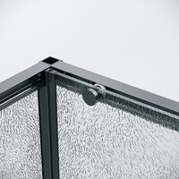 Душевой уголок Grossman Galaxy 100x90x195 120.K33.01.1090.21.02 (черный матовый/стекло шиншилла) - Превью изображения №3 — Интернет-магазин Time-Shop