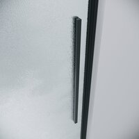 Душевой уголок Grossman Galaxy 100x90x195 120.K33.01.1090.21.02 (черный матовый/стекло шиншилла) - Превью изображения №2 — Интернет-магазин Time-Shop