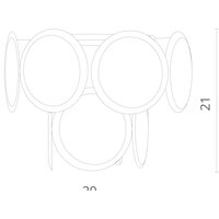 Бра Divinare Chloe 7566/01 AP-1 - Превью изображения №5 — Интернет-магазин Time-Shop