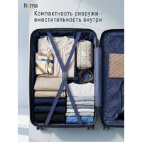 Чемодан-спиннер Homa CHMD-M-SL (серебристый, M) - Превью изображения №7 — Интернет-магазин Time-Shop