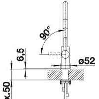 Смеситель Blanco Candor-S 523121 (нержавеющая сталь) - Превью изображения №4 — Интернет-магазин Time-Shop