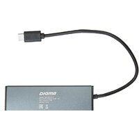 USB-хаб Digma HUB-4U3.0-UC-G - Превью изображения №4 — Интернет-магазин Time-Shop