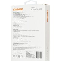 USB-хаб Digma HUB-4U3.0-UC-G - Превью изображения №7 — Интернет-магазин Time-Shop