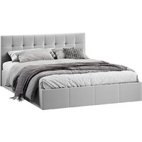 Кровать Трия Эмма с ПМ 160x200 (велюр Confetti Silver) - Превью изображения №3 — Интернет-магазин Time-Shop