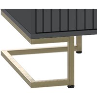 Комоды, тумбы Involux Неаполь 233H211 (графит/черный матовый/золото) - Превью изображения №5 — Интернет-магазин Time-Shop