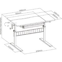 Парта Растущая мебель Е603 - Превью изображения №12 — Интернет-магазин Time-Shop