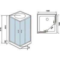 Душевая кабина WeltWasser WW500 Laine 1002 - Превью изображения №9 — Интернет-магазин Time-Shop