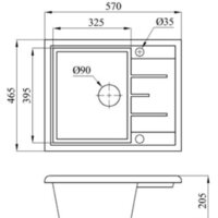 Кухонная мойка БелЭворс Mila L + смеситель W74004-9 + дозатор L405-1 (серый/сатин) - Превью изображения №9 — Интернет-магазин Time-Shop