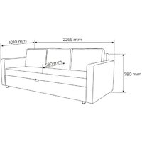 Диван Mio Tesoro Тойво (бежевый) - Превью изображения №13 — Интернет-магазин Time-Shop