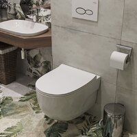 Унитаз подвесной Roxen Porto 530155-01 Rimless Soft Close - Превью изображения №2 — Интернет-магазин Time-Shop