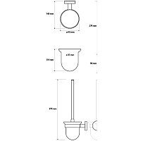 Ершик для унитаза Bemeta Brilo 161113017 - Превью изображения №2 — Интернет-магазин Time-Shop