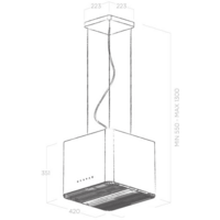 Кухонная вытяжка Elica Pix Concrete/F/42 - Превью изображения №5 — Интернет-магазин Time-Shop