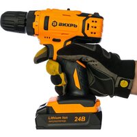 Дрель-шуруповерт Вихрь ДА-24Л-2К (с 2-мя АКБ, кейс) - Превью изображения №5 — Интернет-магазин Time-Shop