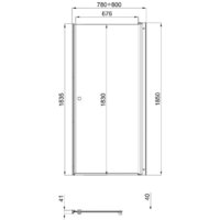 Душевая дверь Triton Уно 80 - Превью изображения №9 — Интернет-магазин Time-Shop