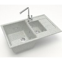 Кухонная мойка MARRBAXX Карельский камень модель 210/Q10 F210Q010 (серый/светло-серый) - Превью изображения №2 — Интернет-магазин Time-Shop