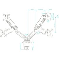 Кронштейн для монитора Onkron G160 (черный) - Превью изображения №4 — Интернет-магазин Time-Shop