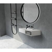  Abber Тумба с умывальником Stein AS2649-1.2 (подвесной, белый матовый) - Превью изображения №5 — Интернет-магазин Time-Shop