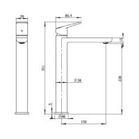 Смеситель Wellsee ICON! for life 182309000, отдельностоящий (розовое золото) - Превью изображения №10 — Интернет-магазин Time-Shop