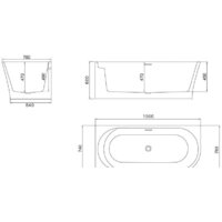Ванна BelBagno BB410 150x78 (левая) - Превью изображения №4 — Интернет-магазин Time-Shop