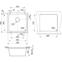 Кухонная мойка Granula GR-3801 (шварц) - Превью изображения №3 — Интернет-магазин Time-Shop