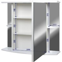  Doratiz Шкаф с зеркалом София 60 R 2712.230 (белый,с подсветкой) - Превью изображения №9 — Интернет-магазин Time-Shop