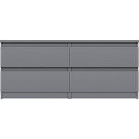 Тумба Mio Tesoro Кастор 4 ящика 2.03.03.100.4 (серый) - Превью изображения №2 — Интернет-магазин Time-Shop