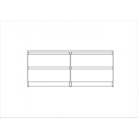 Тумба Mio Tesoro Кастор 4 ящика 2.03.03.100.4 (серый) - Превью изображения №4 — Интернет-магазин Time-Shop