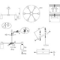 Подвесная люстра Ambrella light TR9572/6 SN (сатин) - Превью изображения №7 — Интернет-магазин Time-Shop