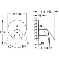 Смеситель Grohe Eurosmart 24043003 - Превью изображения №8 — Интернет-магазин Time-Shop