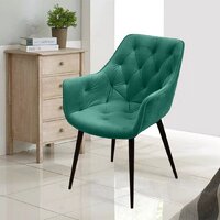 Стул с подлокотниками Ваш день Archi Barkhat 19 (зеленый) - Превью изображения №4 — Интернет-магазин Time-Shop