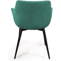 Стул с подлокотниками Ваш день Archi Barkhat 19 (зеленый) - Превью изображения №5 — Интернет-магазин Time-Shop