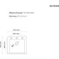 Кухонная мойка Oltens Gravan 72000300 - Превью изображения №2 — Интернет-магазин Time-Shop