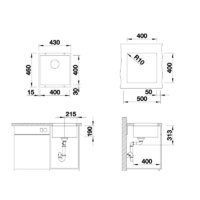 Кухонная мойка ZorG Subline 40 (белый камень) - Превью изображения №2 — Интернет-магазин Time-Shop