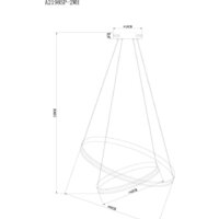 Подвесная люстра Arte Lamp Meridiana A2198SP-2WH - Превью изображения №5 — Интернет-магазин Time-Shop