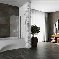 Стеклянная шторка для ванны Roxen Brimen 52010-120 120х140 - Превью изображения №4 — Интернет-магазин Time-Shop