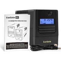 Источник бесперебойного питания ExeGate Smart LB-650.LCD.AVR.2SH.USB - Превью изображения №2 — Интернет-магазин Time-Shop