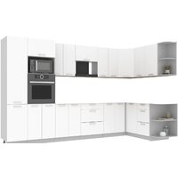 Интерлиния Мила Лайт 1.68x3.4 правая без столешницы (белый платинум)